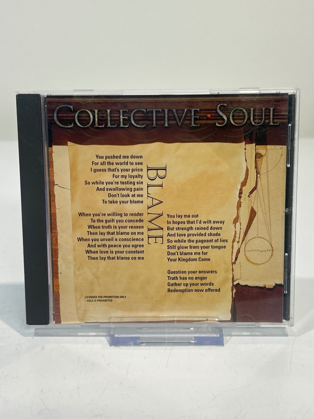 🤯5 for $20🤯 Collective Soul “Blame” Promo CD Single [Pop Rock]